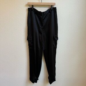 BLACK ARITZIA SATIN CARGO PANTS (12)